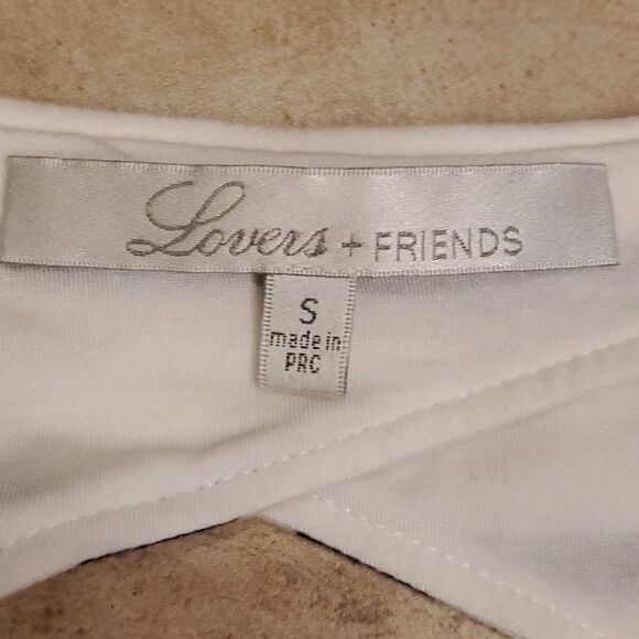 Lovers + Friends sweet surrender bodycon white and navy blue dress - Picture 6 of 15